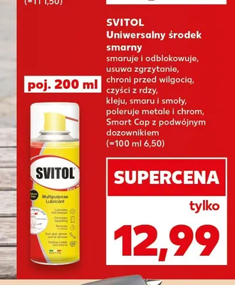 Uniwersalny środek smarny Svitol promocja w Kaufland