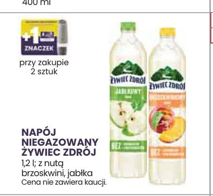 Napój niegazowany Żywiec Zdrój z nutą jabłka promocja w Stokrotka
