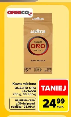 Kawa mielona Lavazza Qualità Oro promocja w Carrefour Market