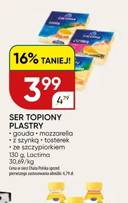 Ser topiony plastry Lactima ze szczypiorkiem promocja w Chata Polska