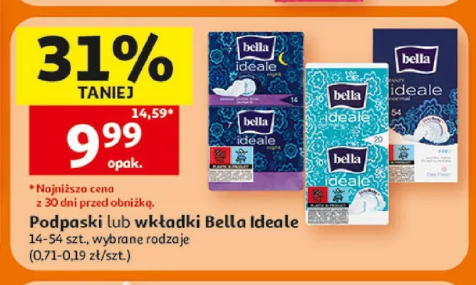Wkładki Bella Ideale promocja w Auchan
