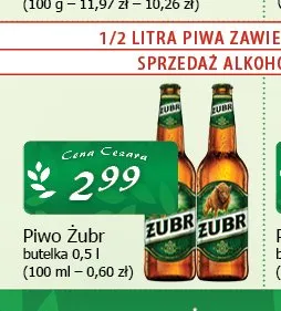 Piwo Żubr promocja w CEZAR Delikatesy