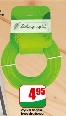 Żyłka tnąca kwadratowa Zielony ogród 2,4mm x 15m promocja w Dino
