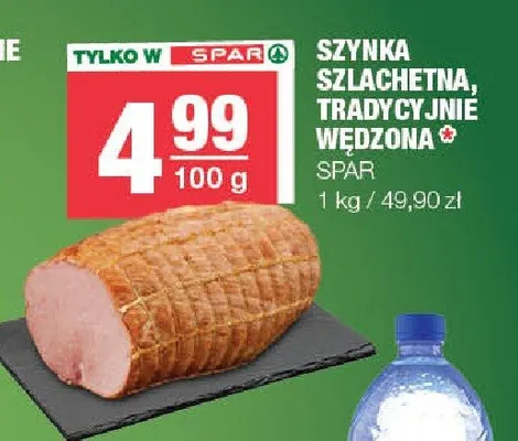 Szynka szlachetna tradycyjnie wędzona Spar promocja w SPAR
