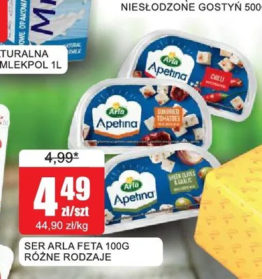 Ser Arla Apetina z chilli promocja w Bingo