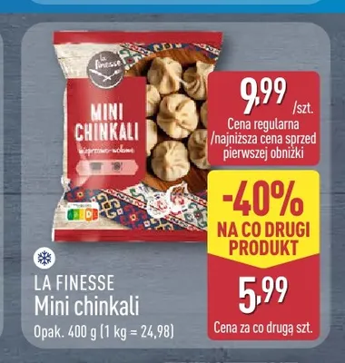 Mini chinkali La Finesse promocja w Aldi
