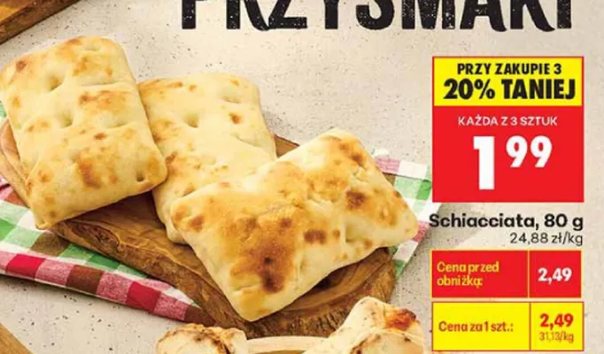 Schiacciata promocja w Biedronka