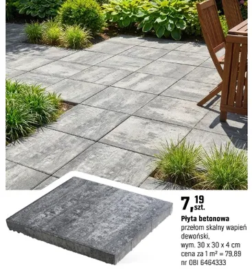 Płyta betonowa przelom skalny wapień dewońśki promocja w OBI