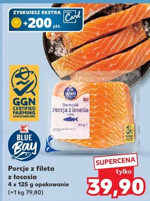 Porcje z fileta z łososia promocja w Kaufland