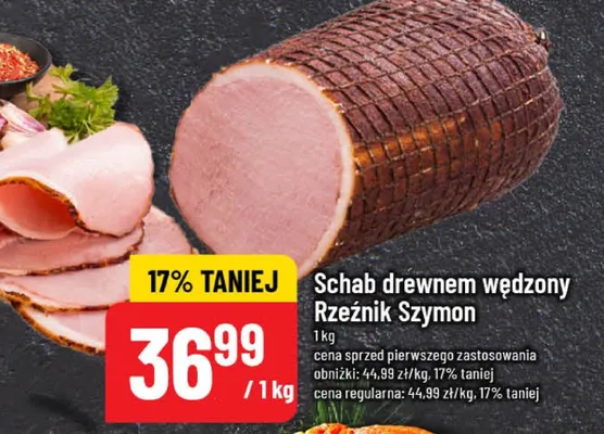 Schab drewnem wędzony  promocja w POLOmarket