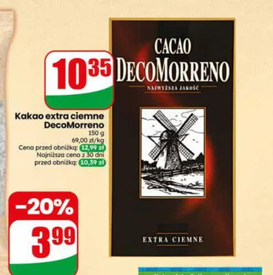 Kakao extra ciemne DecoMorreno promocja w Dino