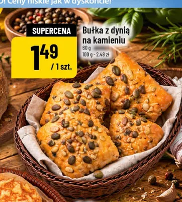 Bułka z dynią na kamieniu promocja w POLOmarket