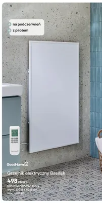 Grzejnik elektryczny GoodHome Basilisk promocja w Castorama