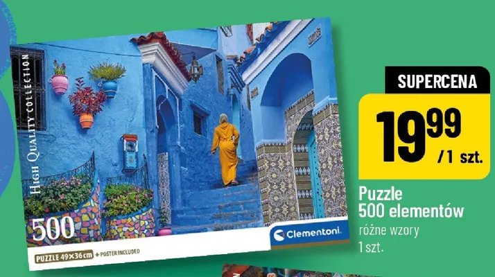 Puzzle Clementoni 500 elementów promocja w POLOmarket