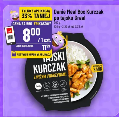 Danie Meal Box Kurczak po tajsku Graal promocja w POLOmarket