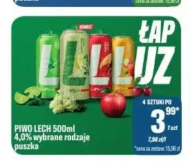 Piwo Lech Premium 4,0% promocja w Tomi Markt