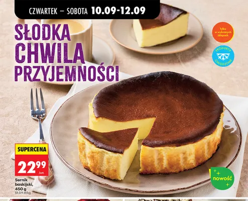 Sernik baskijski promocja w Biedronka