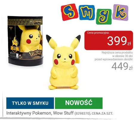 Interaktywny Pokemon Wow Stuff promocja w Smyk