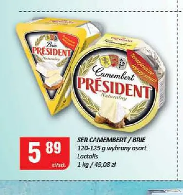Ser camembert Président naturalny promocja w Chorten