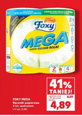 Ręczniki papierowe Foxy Mega 2-pak promocja w Kaufland