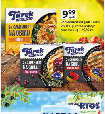 Camembert na grill Turek różne rodzaje promocja w Auchan