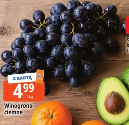 Winogrono ciemne promocja w Leclerc