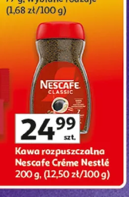 Kawa rozpuszczalna Nescafe Classic promocja w Auchan