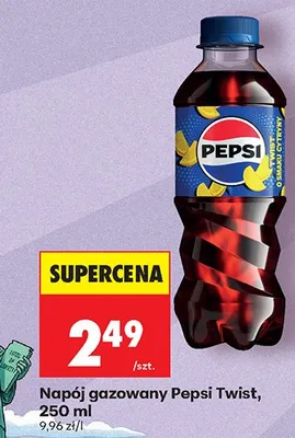 Napój gazowany Pepsi Twist o smaku cytryny promocja w Biedronka