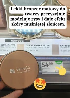 Bronzer matowy do twarzy AA Wings of Color promocja w Rossmann