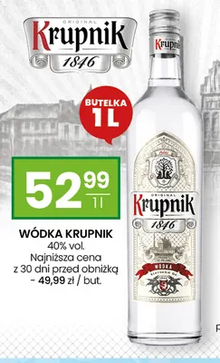 Wódka Krupnik 40% vol. promocja w Twój Market