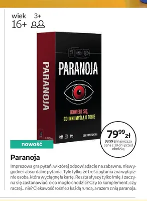 Gra Paranoja promocja w Empik