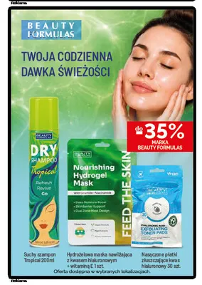 Nasączone płatki złuszczające kwas hialuronowy Beauty Formulas promocja w Ziko Dermo