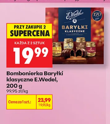 Bombonierka Baryłki klasyczne E.Wedel promocja w Biedronka