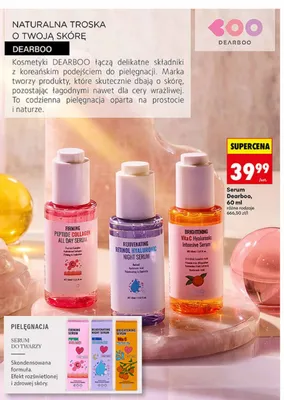 Serum do twarzy Dearboo Firming Peptide Collagen All Day promocja w Biedronka