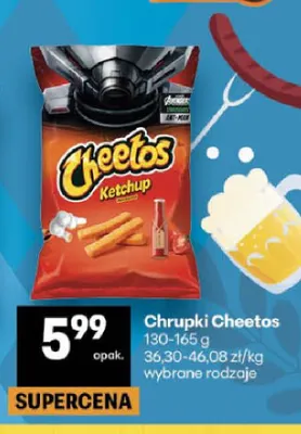 Chrupki Cheetos Ketchup promocja w Delikatesy Centrum