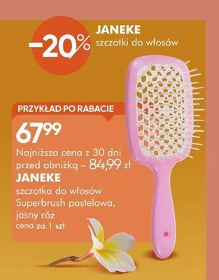 Szczotka do włosów Janeke Superbrush promocja w Super-Pharm