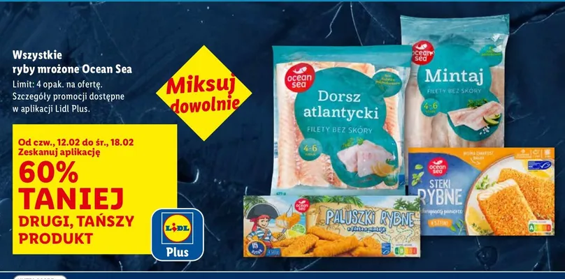 Wszystkie ryby mrożone Ocean Sea promocja w Lidl