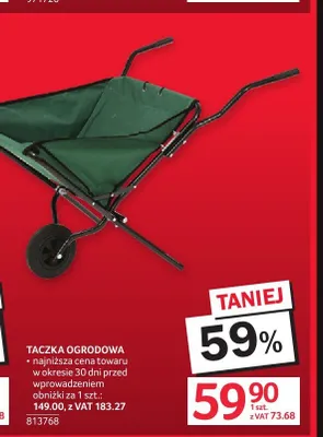 Taczka ogrodowa promocja w Selgros