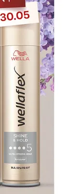 Lakier do włosów Wellaflex Shine & Hold promocja w Biedronka