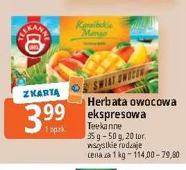 Herbata owocowa ekspresowa Teekanne promocja w Leclerc