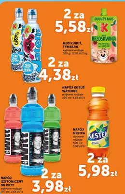 Mus jabłko brzoskwinia promocja w Groszek