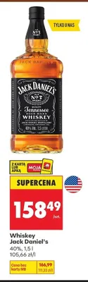 Whiskey Jack Daniel's 40% promocja w Biedronka