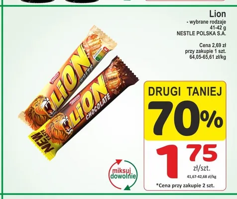Baton Lion White 41-42g promocja w Marketvita
