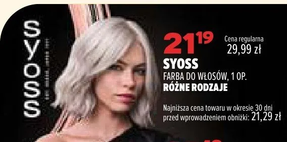 Farba do włosów Syoss promocja w Drogerie Natura