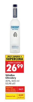 Wódka Chrobry promocja w Biedronka