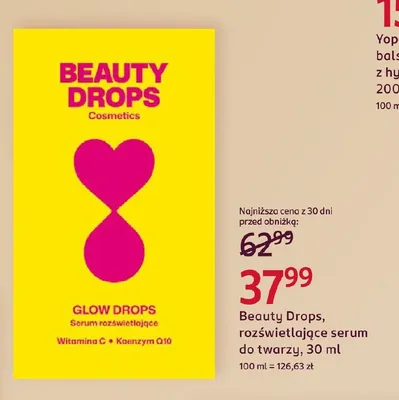 Rozświetlające serum do twarzy Beauty Drops promocja w Rossmann