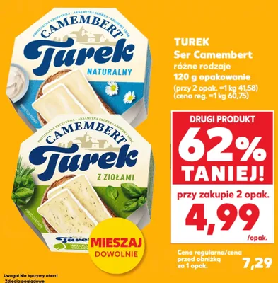 Ser Camembert Turek z ziołami promocja w Kaufland