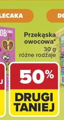 Przekąska owocowa Bob Snail promocja w Carrefour
