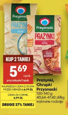 Prażynki Przysnacki bekon promocja w Delikatesy Centrum
