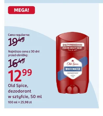 Dezodorant w sztyfcie Old Spice promocja w Rossmann